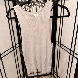 Abercrombie & Fitch Light Gray Ribbed Tank Top